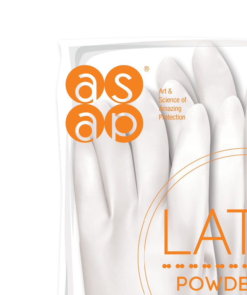 ASAP Cleanroom Latex Examination Gloves XL & XS Nitrile Disposable Hand Protection Gloves for Work & Safety Non-Sterile Sterile