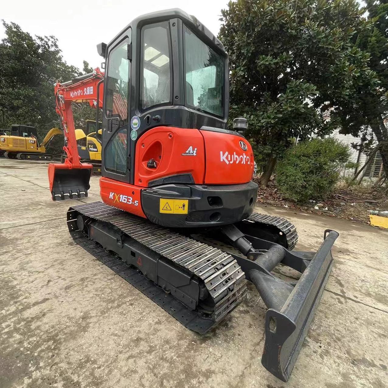 Japan Original KUBOTA used excavator KX163 kx165 low working hours kubota 163 with swing boom