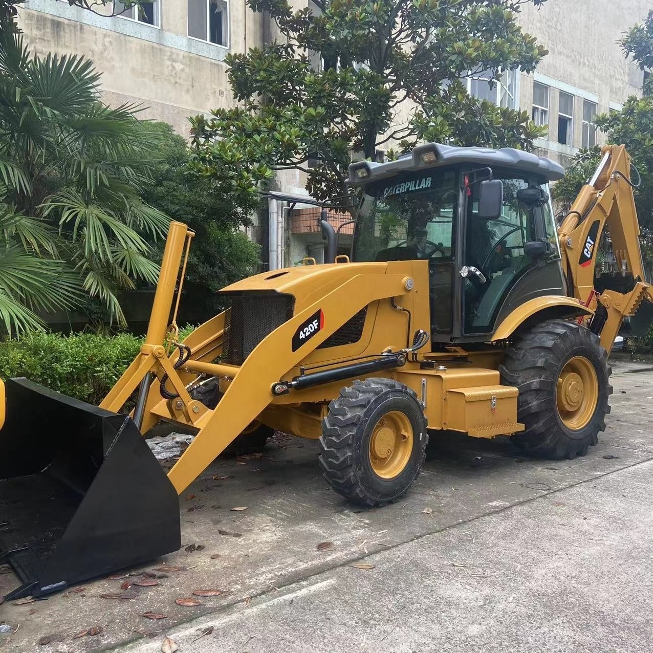 Hot sale mini backhoe loader used Cat wa420f high quality compact tractor with loader and backhoe