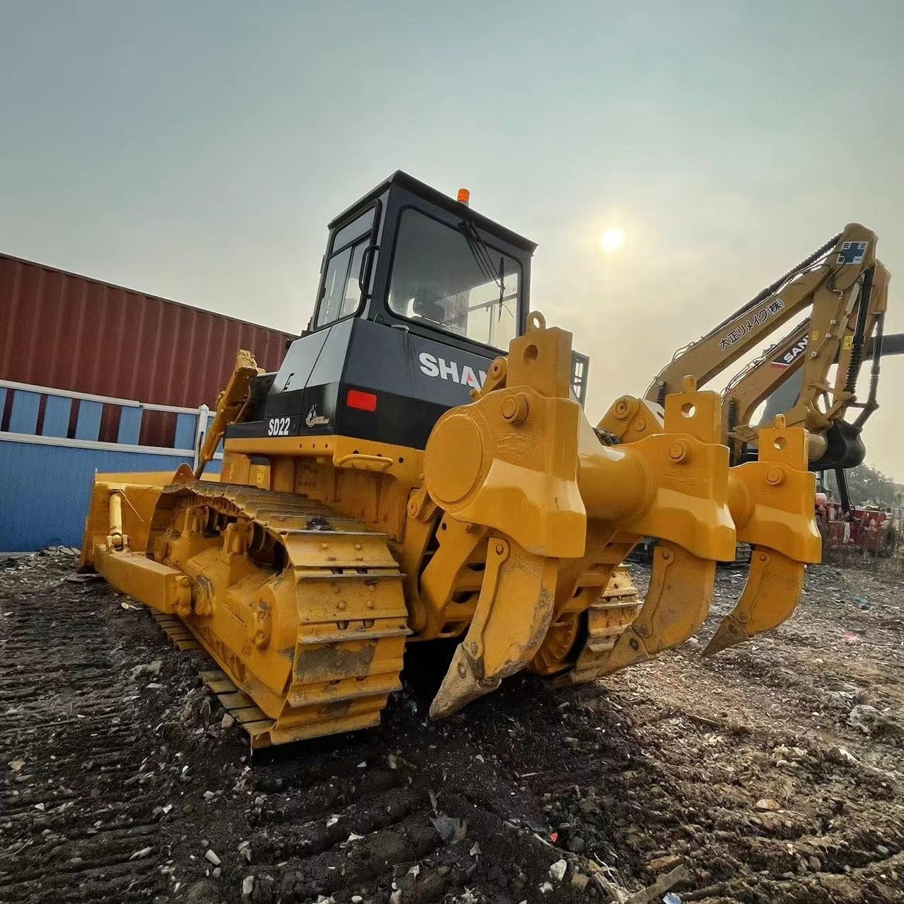 2022 model used construction machine Shantui SD16 SD22 Bulldozer with winch for sale in Shanghai