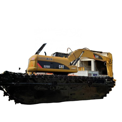 Used 20 ton Amphibious Excavator CAT 320D  320 336 Swamp Marsh Buggy Excavator