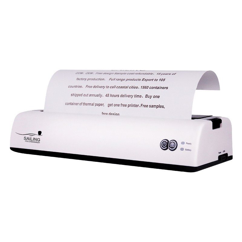 Hot sell A4 Mobile Printer Mini  portable printer machine a4 paper printer with Bluetooth