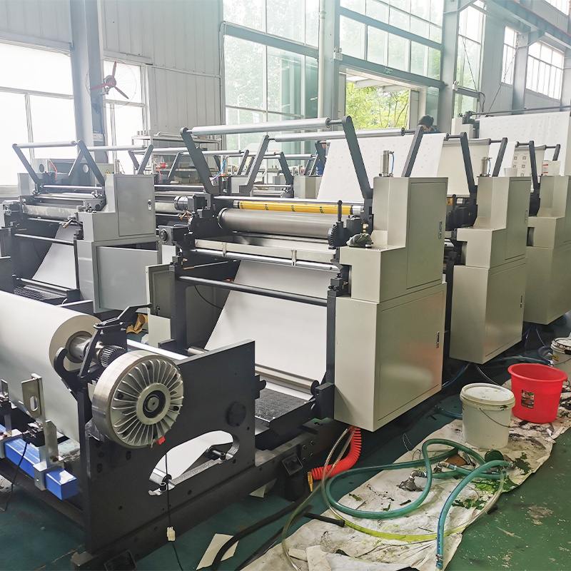 thermal paper roll slitting and rewinding machine