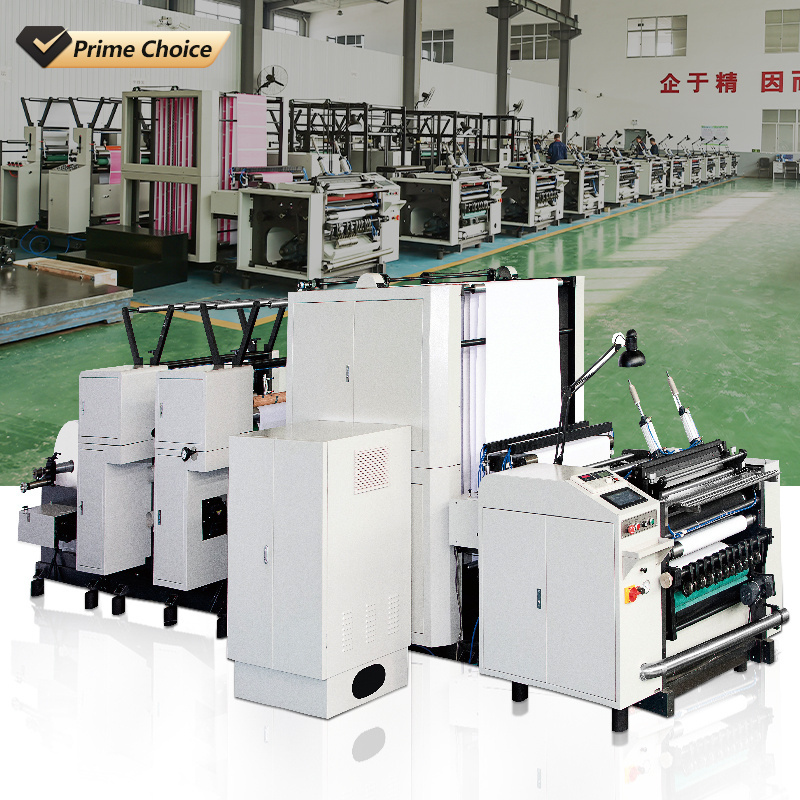 thermal paper roll slitting and rewinding machine