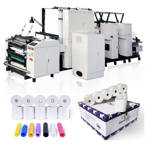 thermal paper roll slitting and rewinding machine