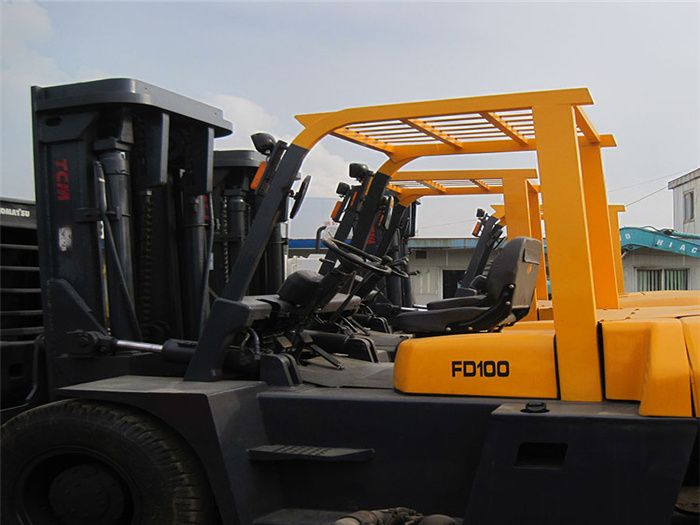 Good condition TCM FD 100 forklift 10 ton tcm used forklifts with high quality