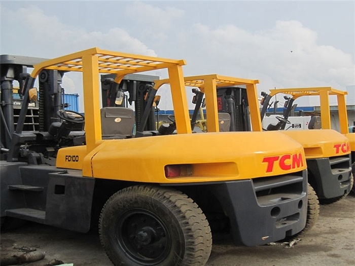 Good condition TCM FD 100 forklift 10 ton tcm used forklifts with high quality