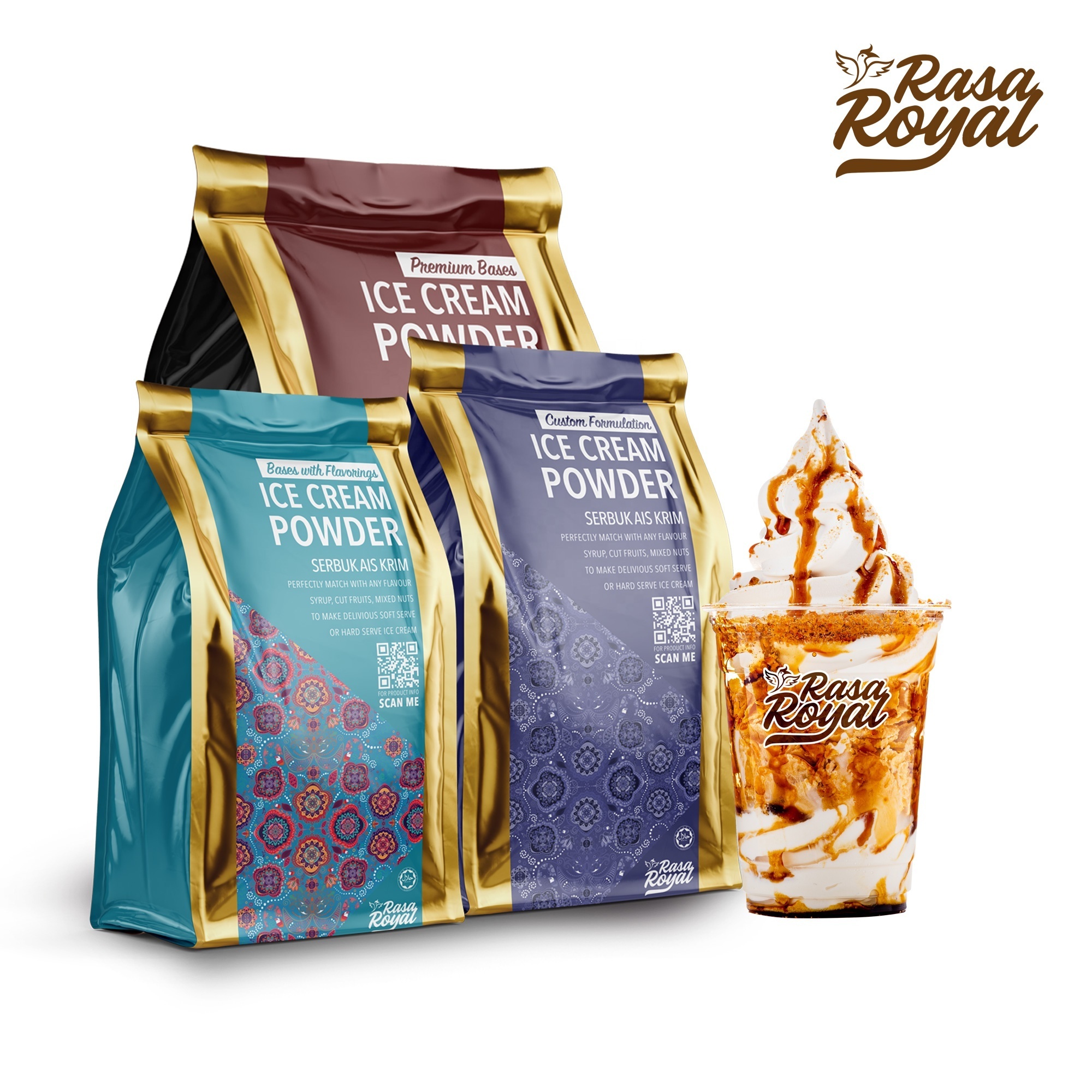 Premium Soft Serve Ice Cream Powder Base (Customizable Flavour & Formula)