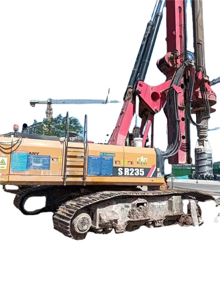 Second hand/Used SR235 SR235R c10 sany SR155 Sr285 SR360 rotary piling machine/drilling rigs for sale