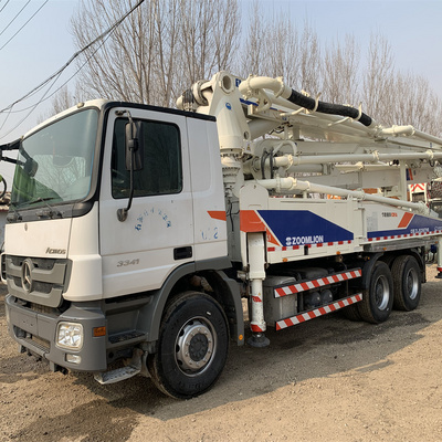 Second hand Zoomlion 52m concrete pumps truck used condition cement pump truck year 2018