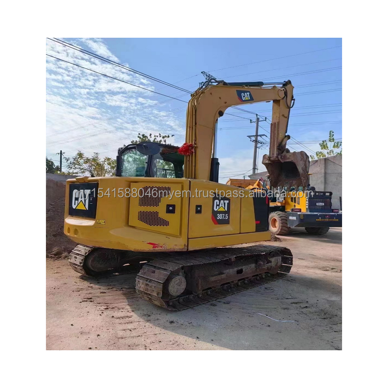 MINI Size JAPANESE Used Excavator CAT 307.5 7TON Hydraulic Excavator DIGGER MACHINE with power wheel CAT307 CAT308 CAT307