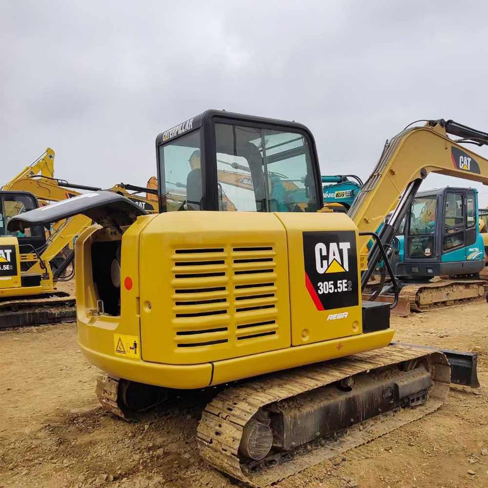 Used 5 ton Caterpillar CAT crawler excavator 305.5E2 mini excavator towable backhoe