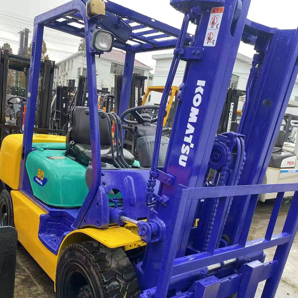 Used good price Diesel FD50 Komatsu 5 ton forklift cheap sale