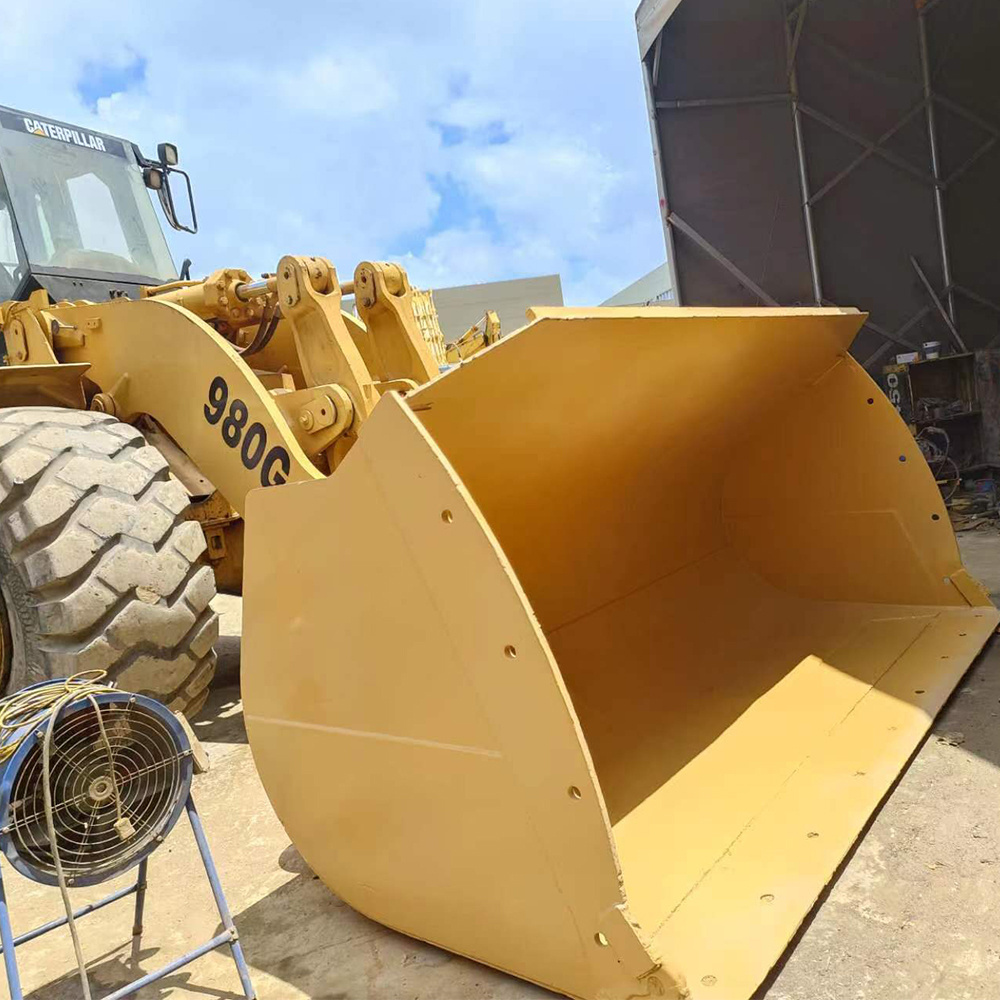 used Large loading equipment Caterpillar 980G used tyre loader for cheap sale CAT 980G 980F Loader for sale