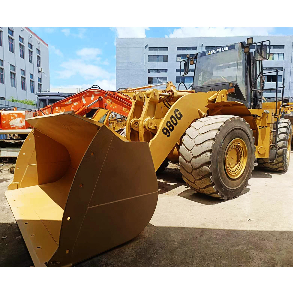 used Large loading equipment Caterpillar 980G used tyre loader for cheap sale CAT 980G 980F Loader for sale