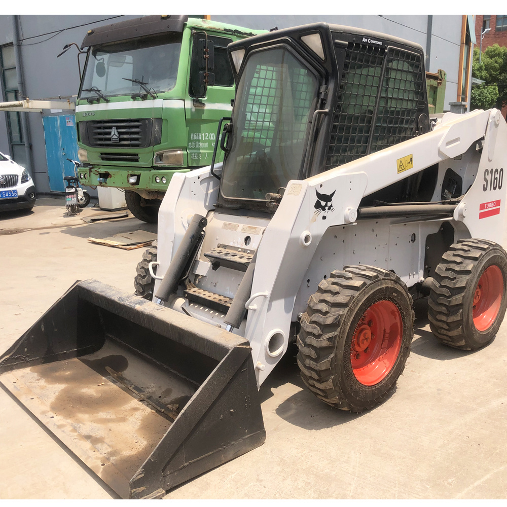 cheap price Uesd original of UK loader good condition BOBCAT S160 Hot sell Wheel Loaders in shanghai