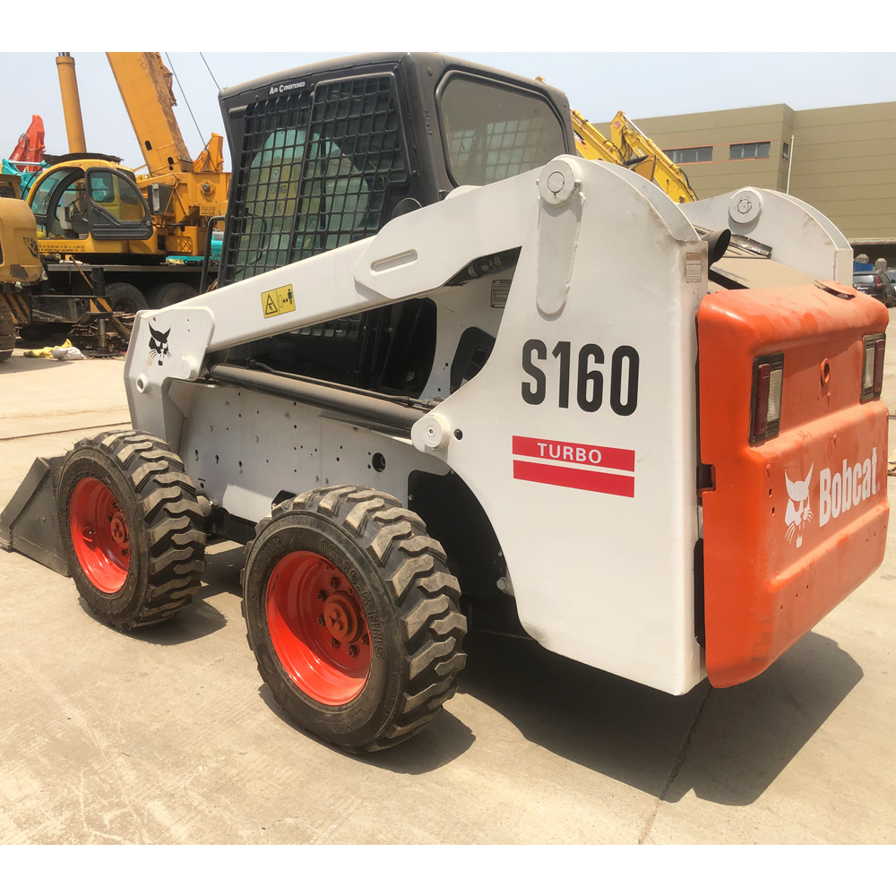 cheap price Uesd original of UK loader good condition BOBCAT S160 Hot sell Wheel Loaders in shanghai