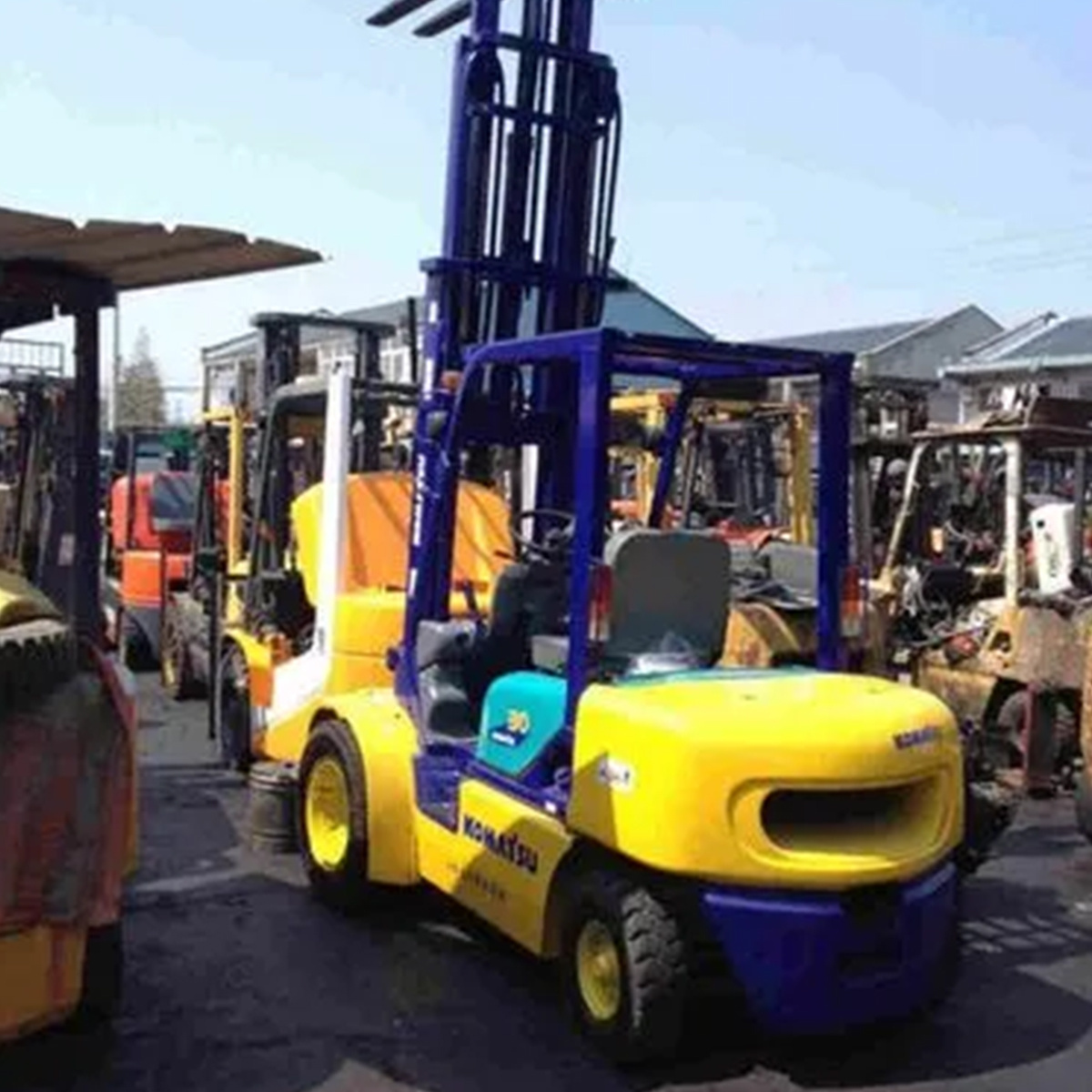 cheap price second hand komatsu 1.5 ton 2.5 ton 3 ton 3.5 ton forklift on sale