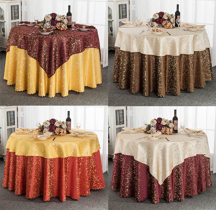 Satin Tablecloth Floral Pattern Wholesale Lace Tablecloth Rectangle Table Cloth For Wedding Party Macrame Table Cloth