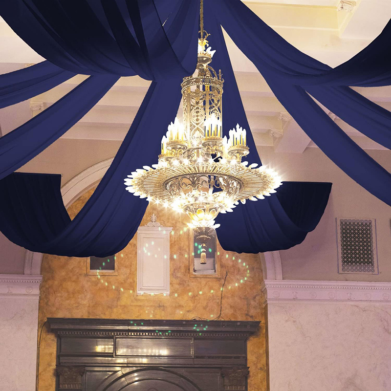 Draping Fabric on Ceiling Easy and Elegant Solution for Venue Decor