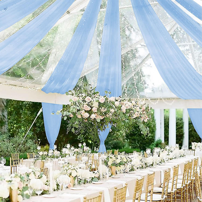 Draping Fabric on Ceiling Easy and Elegant Solution for Venue Decor