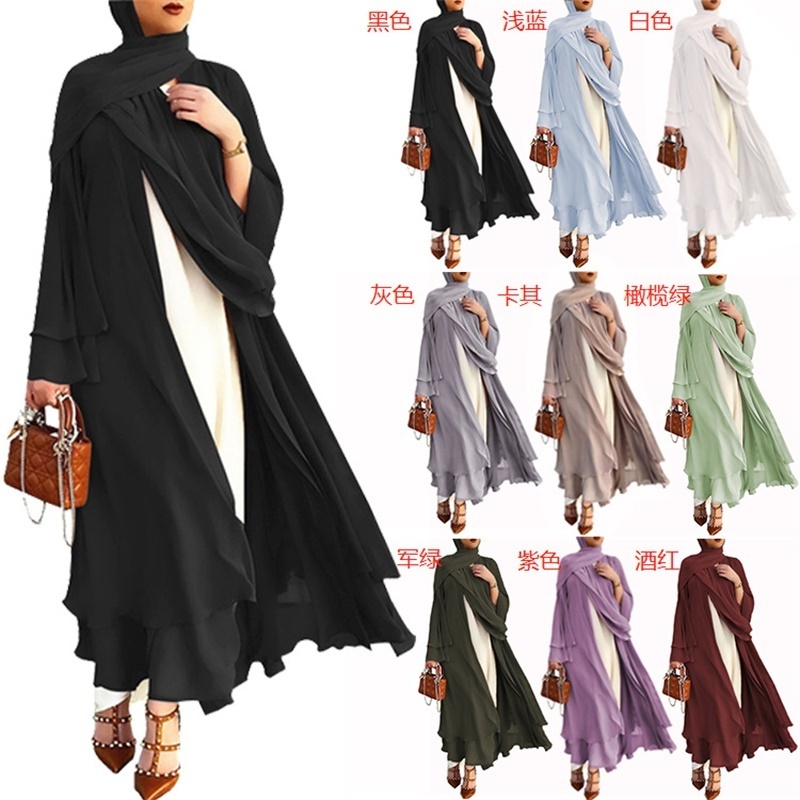 white muslim gift set khimar robes black ramadan luxury abaya 2 piece hijab dubai best selling monsoon prayer dress for women