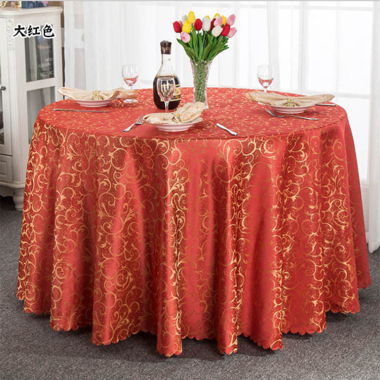 Polyester Luxury Solid Navy Blue Satin Table Cloth For Wedding Table Cloth Print