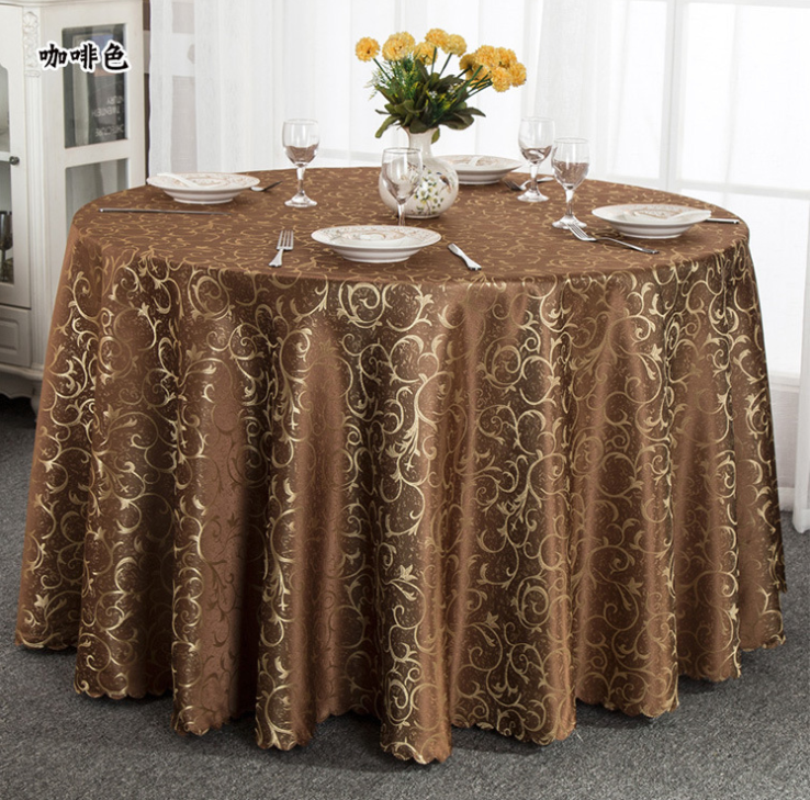 Polyester Luxury Solid Navy Blue Satin Table Cloth For Wedding Table Cloth Print