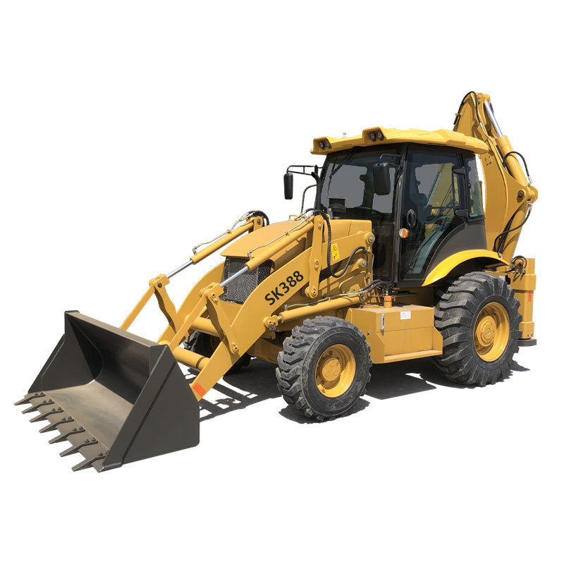 EPA/EURO 5 8 Ton Multifunctional Luxurious Type C WZ40-30C backhoe loader machinery with 4 in 1 bucket on sale