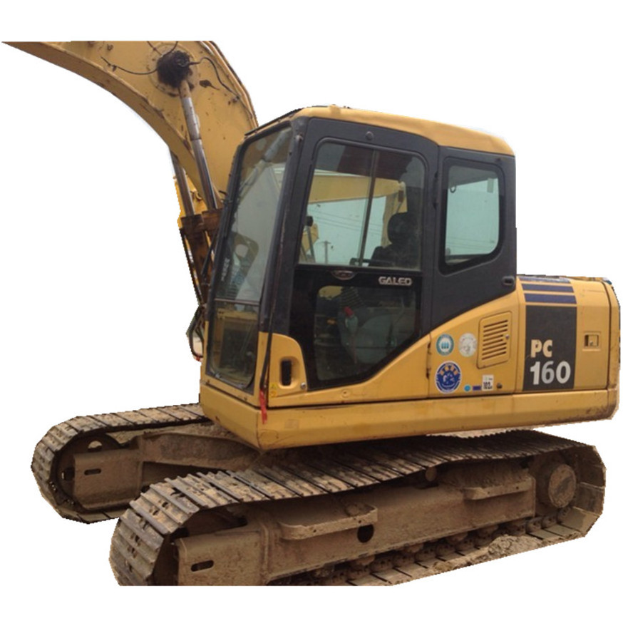 Japanese famous brand used komatsu PC 160-7 16 ton crawler excavator with promotion price for sale