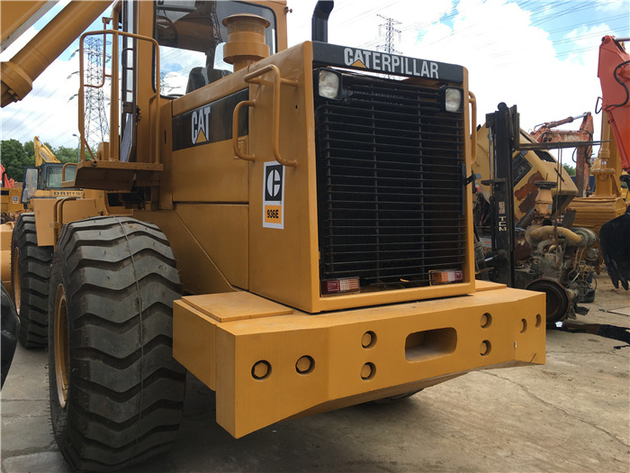 used cat wheel loader 936 936E caterpillar equipment with large bucket in good condition for sale at cheap price