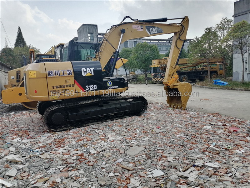 CAT used CAT 312D excavator machines 12ton operating weight CAT 312B 312C 312D excavator used caterpillar 306 307 312 320