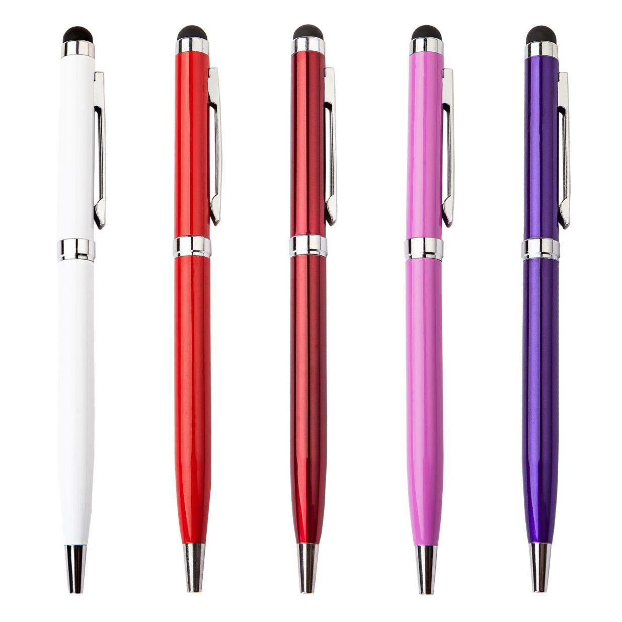 kugelschreiber bolIgrafo stylo Plastic Metal Stylus Metal Ballpoint Pen With Stylus