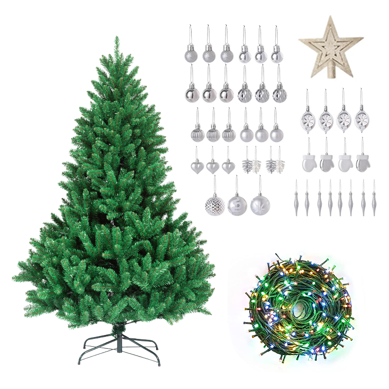 120/150/180/210CM Encryption Artificial Christmas Tree Decorations Pre Lit PVC Christmas Tree Mini Green Xmas Tree