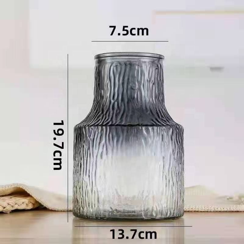 High Quality Vase Clear Painted Table Decoration Modern Tall Glass Flower Vase for Wedding Centerpieces