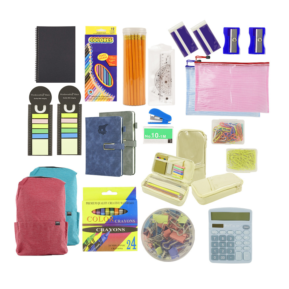 Promotional Kids Gift Set Boys School Student Accessories Pencil Box Stationery Set For Children Gift