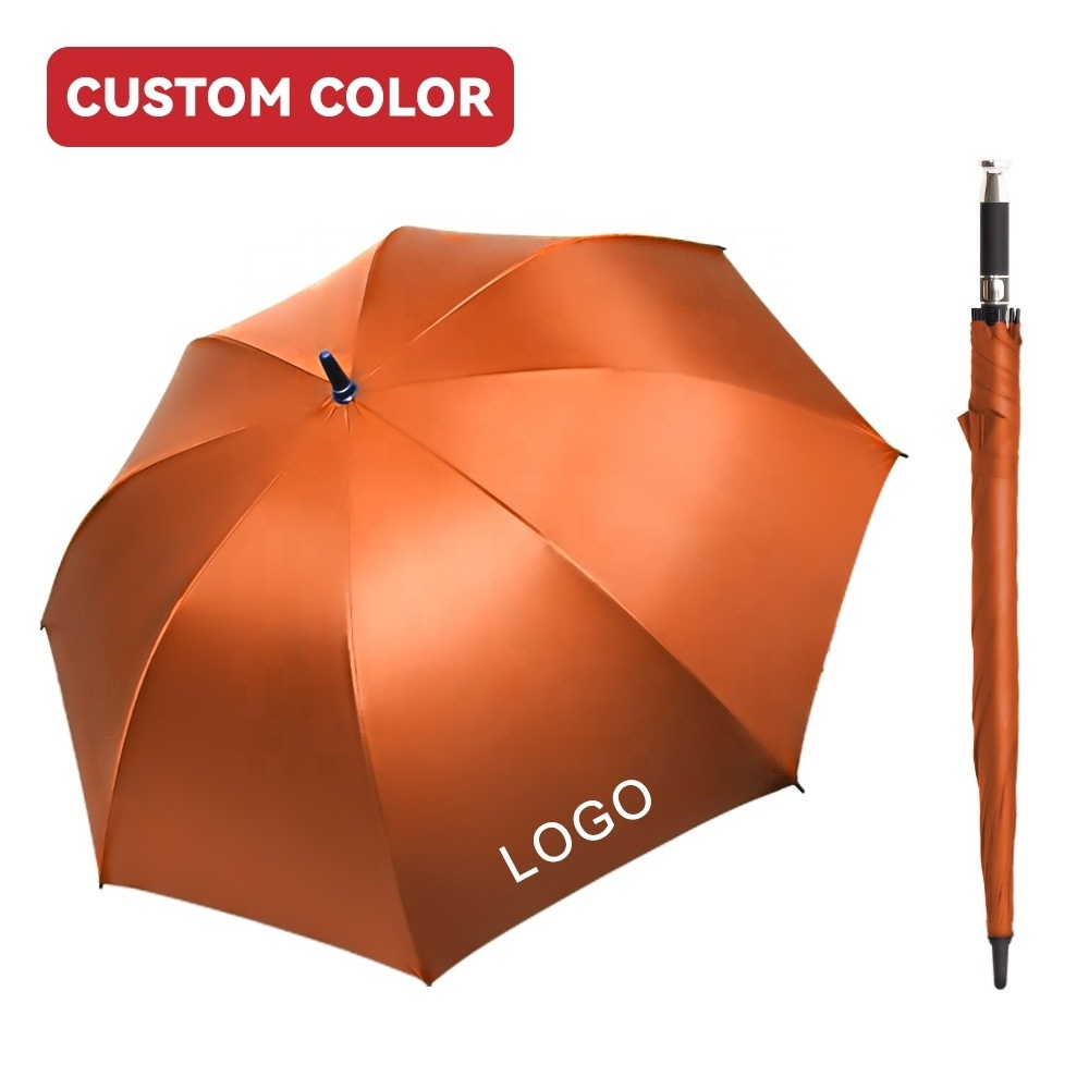 190T Pongee Proof Custom Logo Straight Golf Umbrella For Promotion With Logo Prints