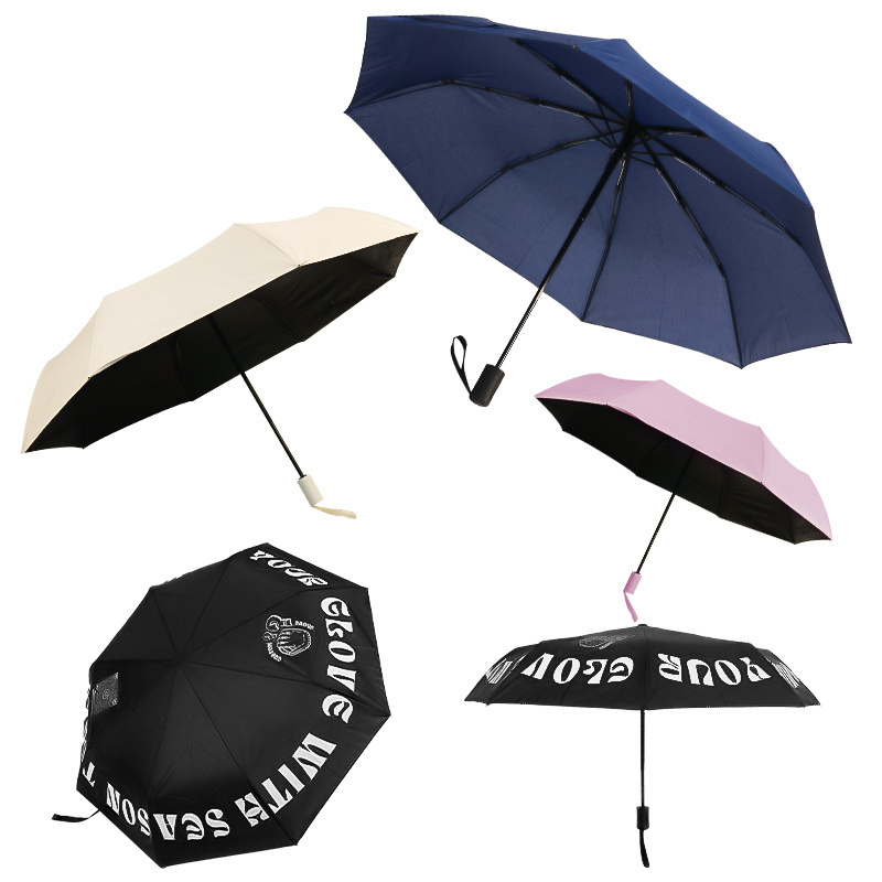 Promotional Cheap Folding Umbrella  Windproof Waterproof High Quality Folding  Umbrella With Logo Printing For The Rain