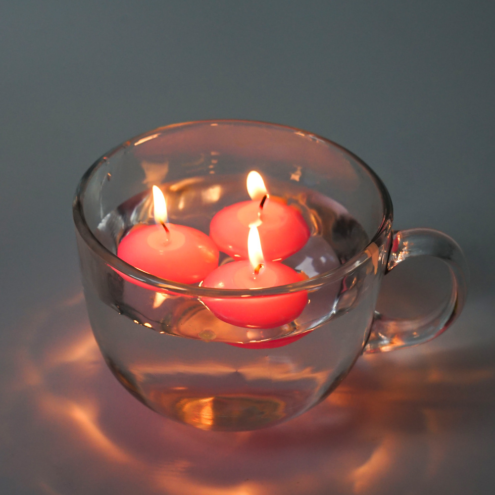 Best Seller Product in Candelabra Decoration Water Floating Paraffin Wax Small Tea Light Cotton Wicks Wishing Votive Candles