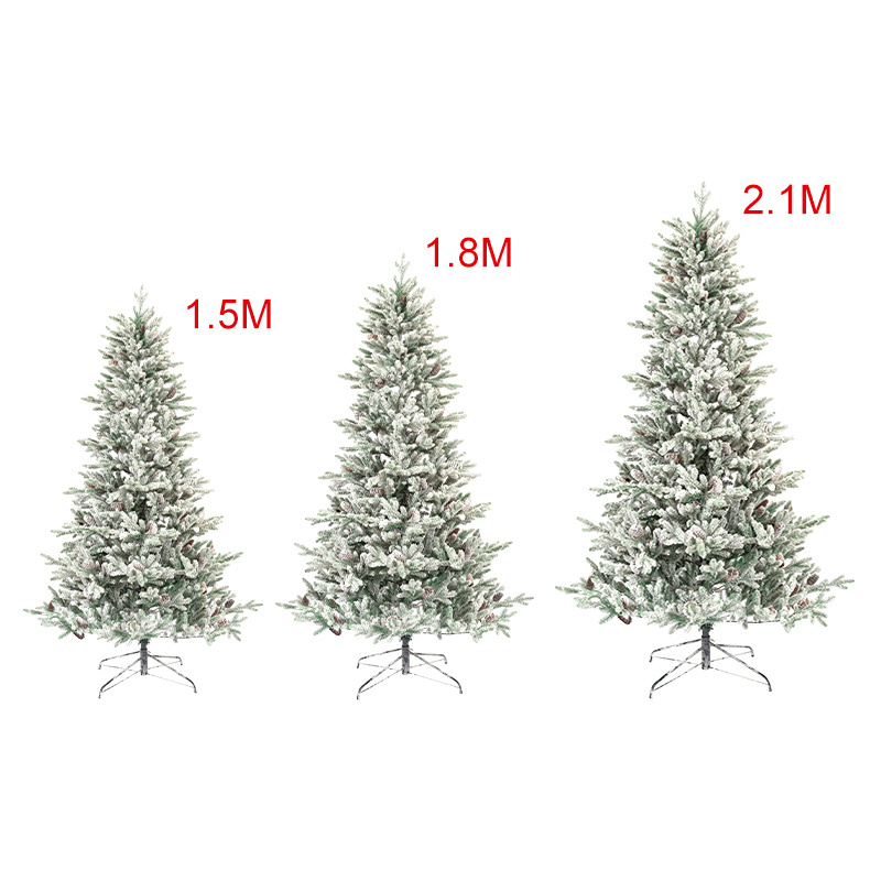 2024 Hot Selling Big Decoration 5Ft 6Ft 7Ft Acrylic   Earrings Blanket Glass   Christmas Trees With Led Lights