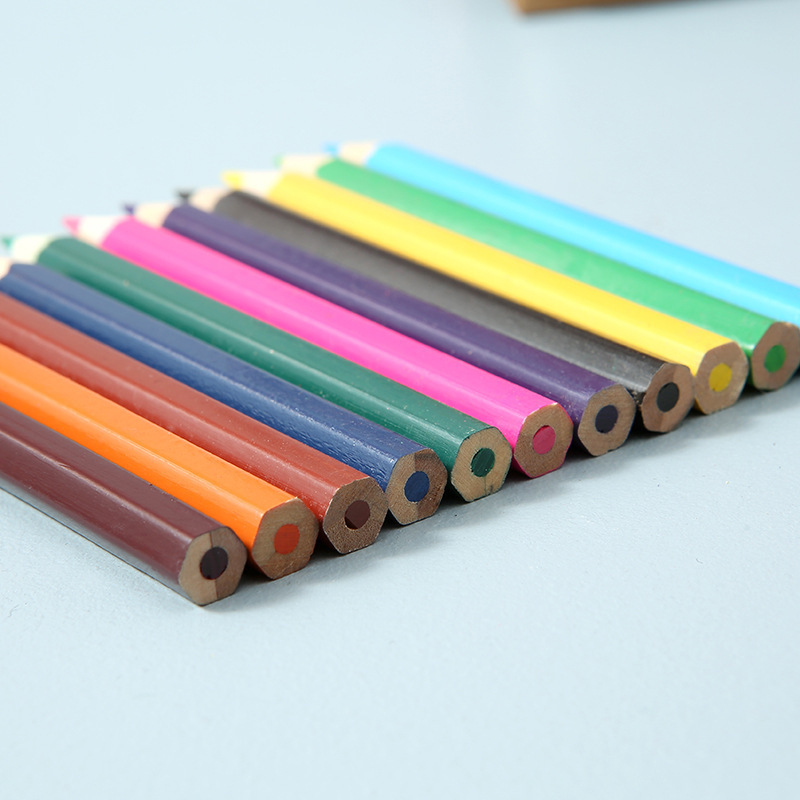 School Supplies Kraft Paper Tube 2B/Hb Multiple Colors Wood Custom Pastel Plastic Oil Drawing Colored Pencils With Custom Logo