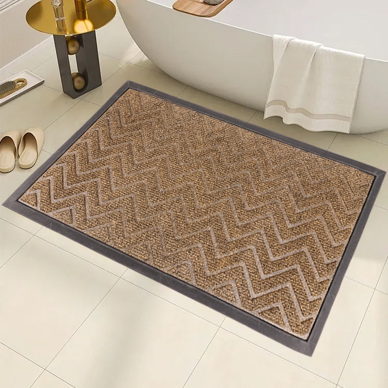 High Quality Entrance Indoor Outdoor Foot Floor Mats Polyester Polypropylene Rubber Door Mat