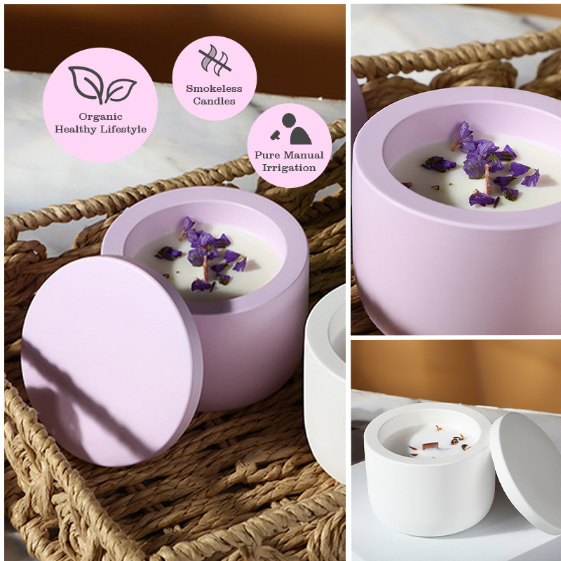 2024 Ins Decor Wholesale Gift Handmade Small   Custom Fragrance Tin Can Crystal Glass Soy Wax Scented Candles With Box