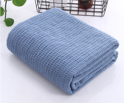 Cheap Wholesale Other   King Size Waffle Blanket Weave 100% Cotton Printed    Baby Waffle Blanket For Summer