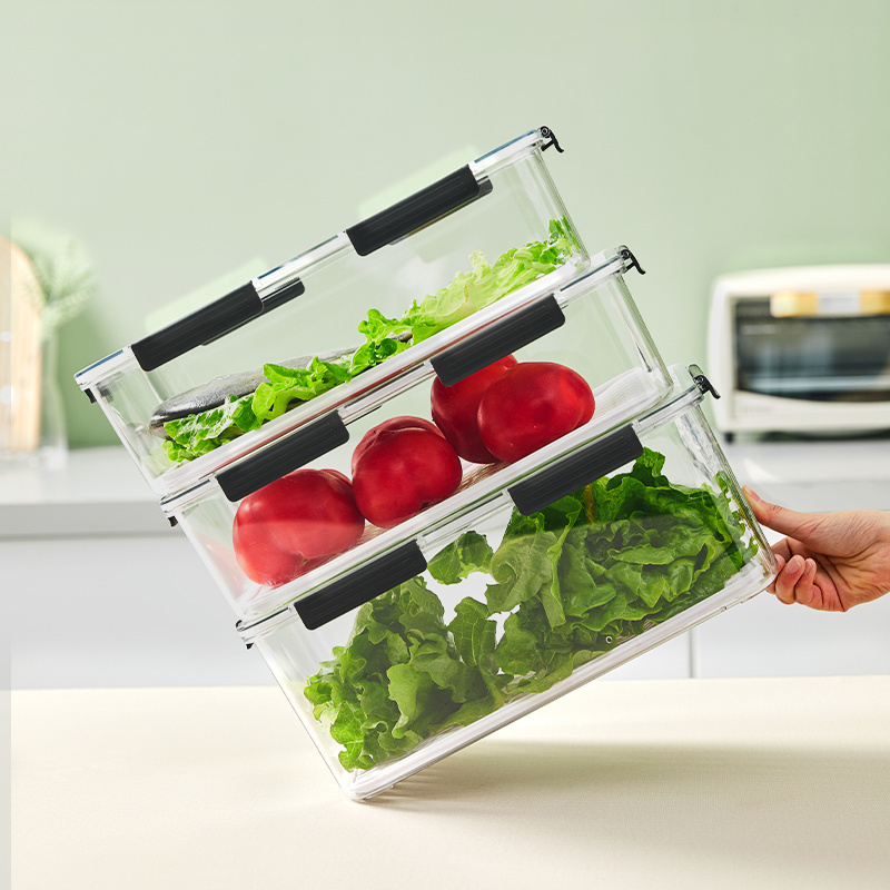 New Style Glass Hanging Fruit Vegetable Storage Fridge Organizer Kitchen Organizer