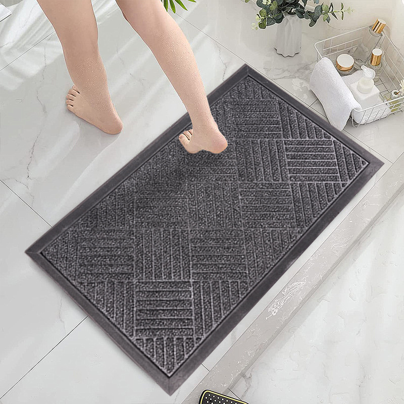 High Quality Entrance Indoor Outdoor Foot Floor Mats Polyester Polypropylene Rubber Door Mat