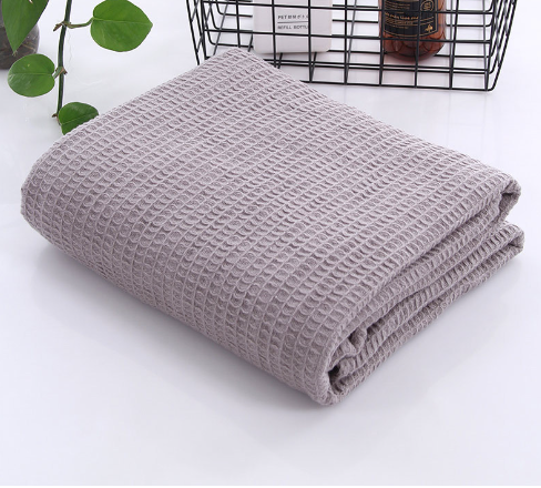 Cheap Wholesale Other   King Size Waffle Blanket Weave 100% Cotton Printed    Baby Waffle Blanket For Summer