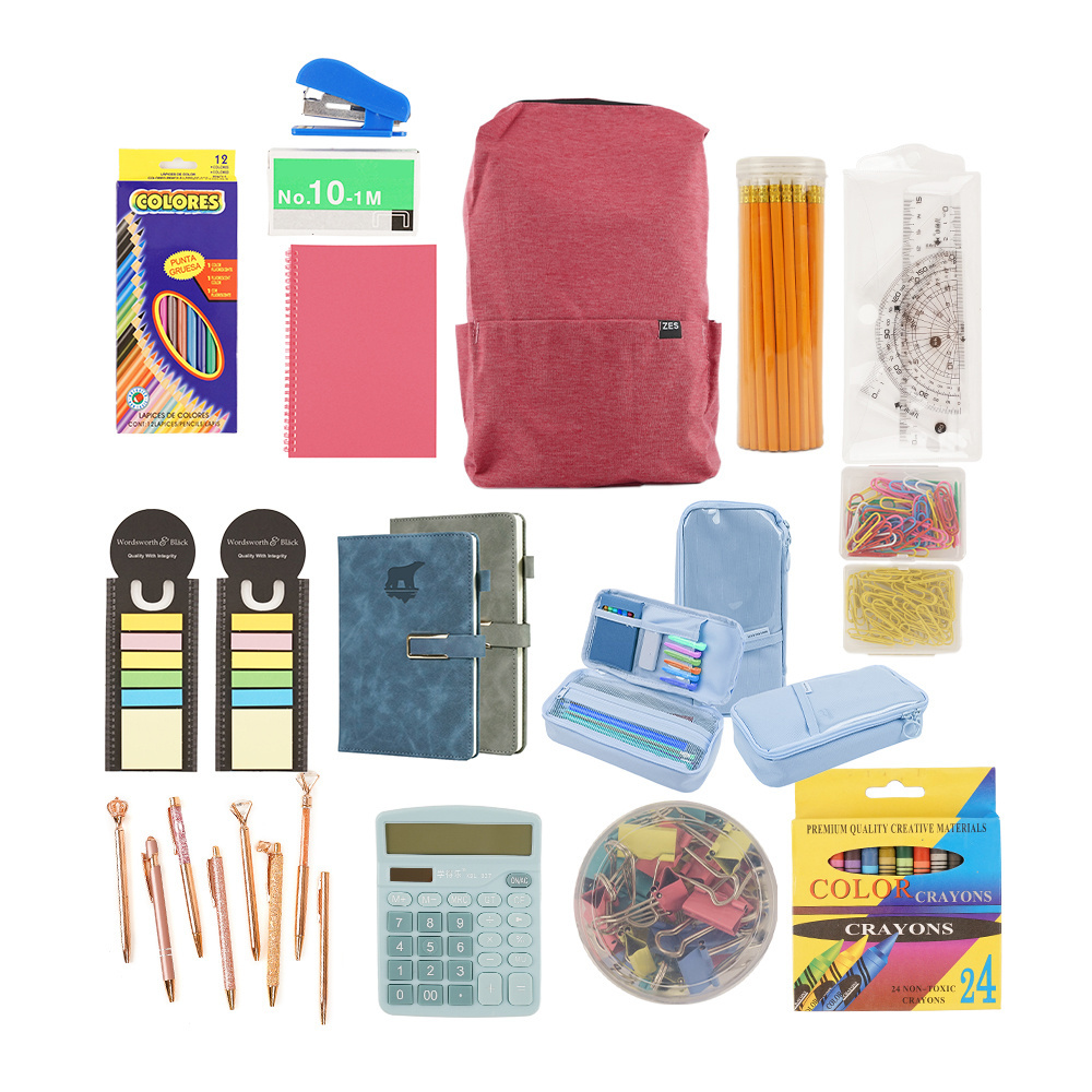 Promotional Kids Gift Set Boys School Student Accessories Pencil Box Stationery Set For Children Gift