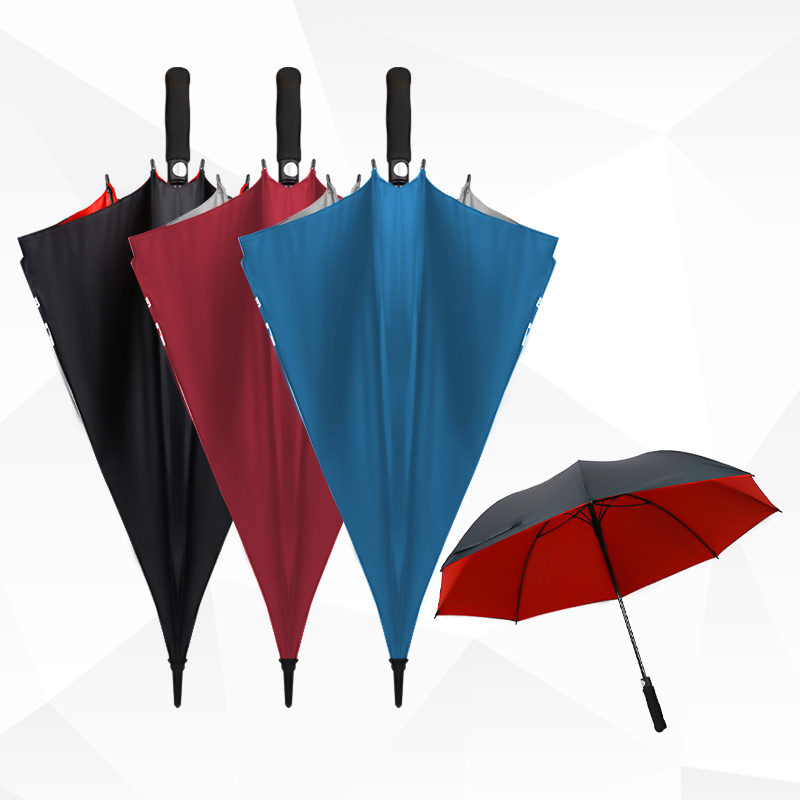 High Quality Advertising Gift Large Golf Umbrella  Wholesale Custom Umbrella Double Layer  Golf Umbrellas With Logo