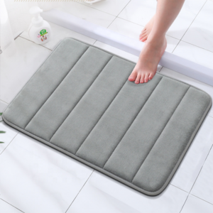 Memory Foam Soft Fast bathroom mat Rug Carpet Water Drying Super shower mat Absorbent Non-Slip Bath Mat with Memory Effect